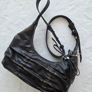 Charles & Keith Black Shoulder Bag